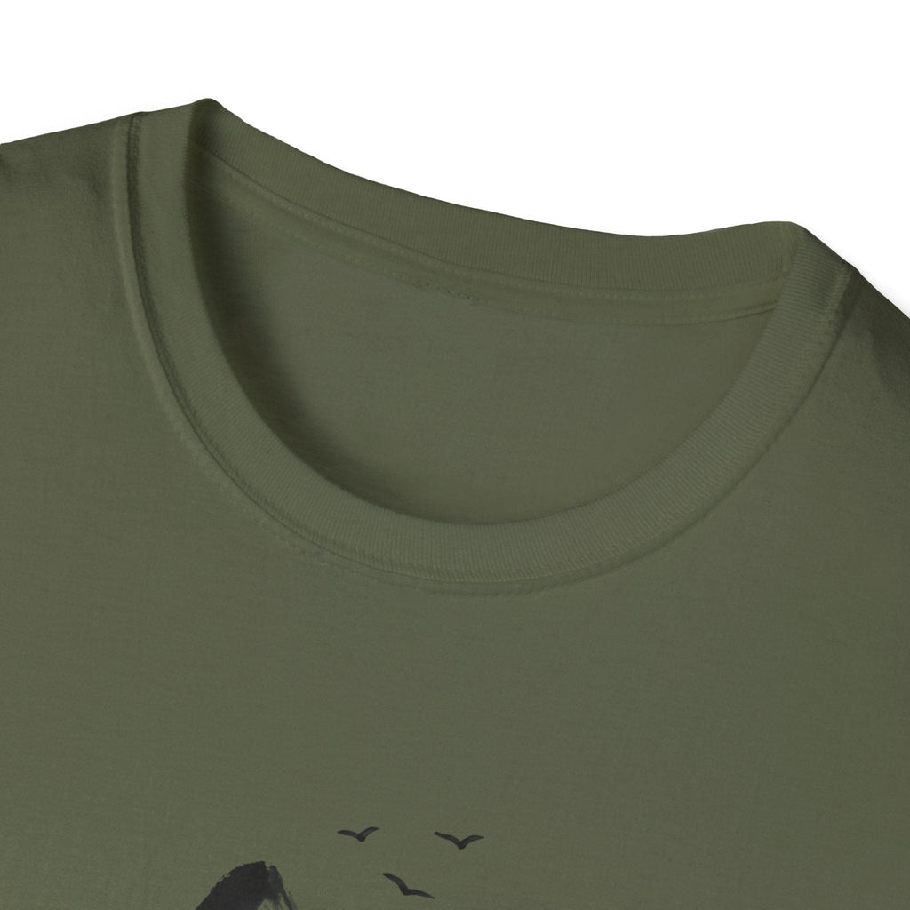Printify T-Shirt Mountains and birds T-Shirt