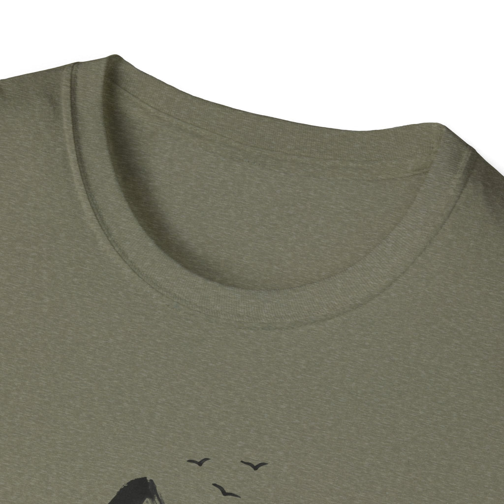 Printify T-Shirt Mountains and birds T-Shirt