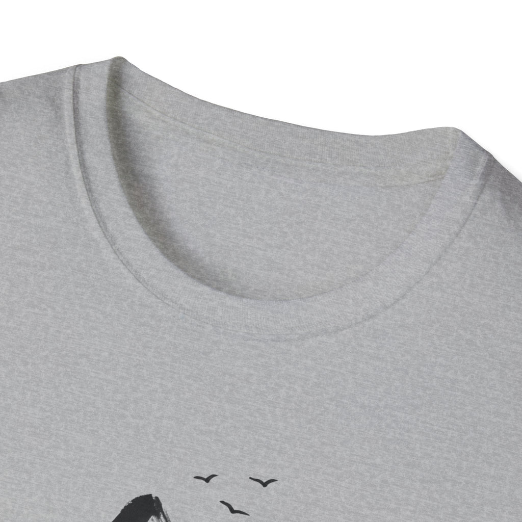 Printify T-Shirt Mountains and birds T-Shirt