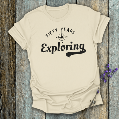 Printify T-Shirt Natural / S 50 Years Exploring