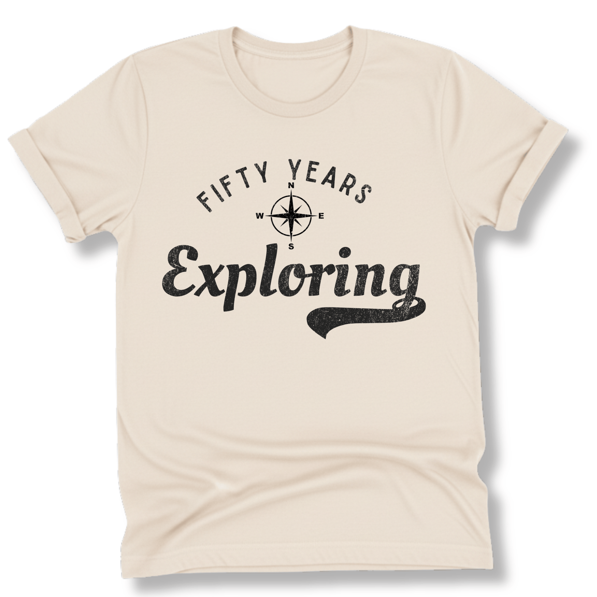 Printify T-Shirt Natural / S 50 Years Exploring
