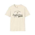 Printify T-Shirt Natural / S 50 Years Exploring Since 1975