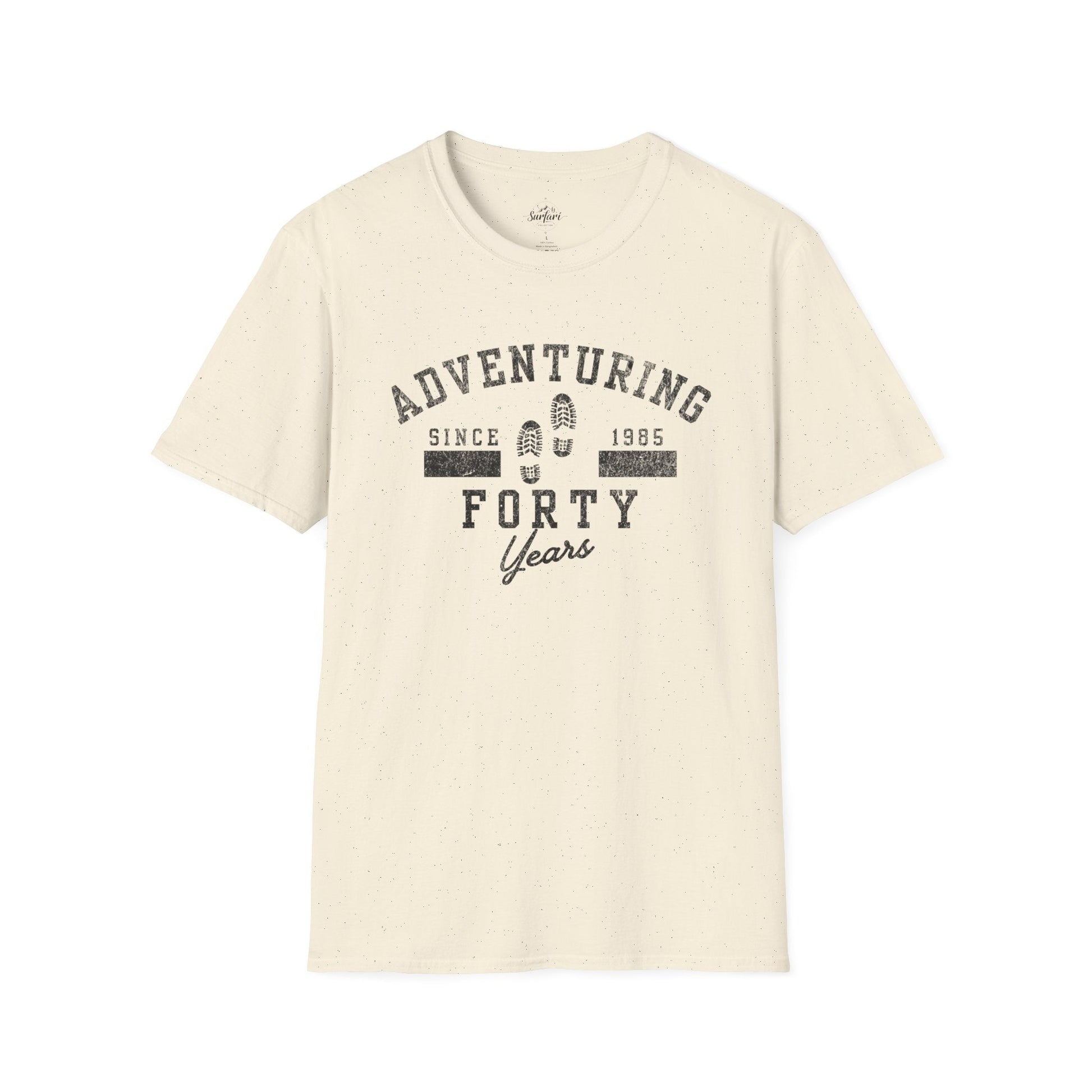Printify T-Shirt Natural / S Adventuring Since 1985