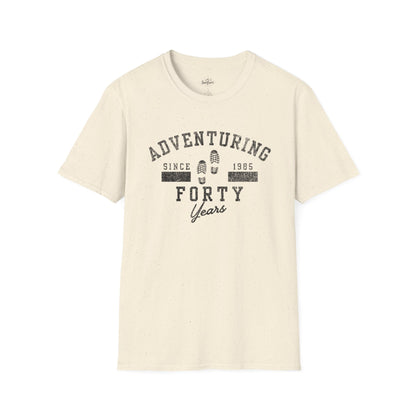 Printify T-Shirt Natural / S Adventuring Since 1985