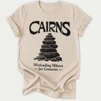 Printify T-Shirt Natural / S Cairns Misleading Hikers for Centuries