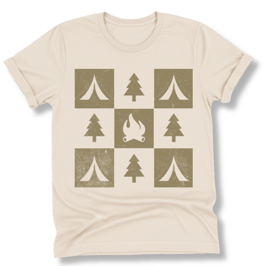 Printify T-Shirt Natural / S Campfire Adventure