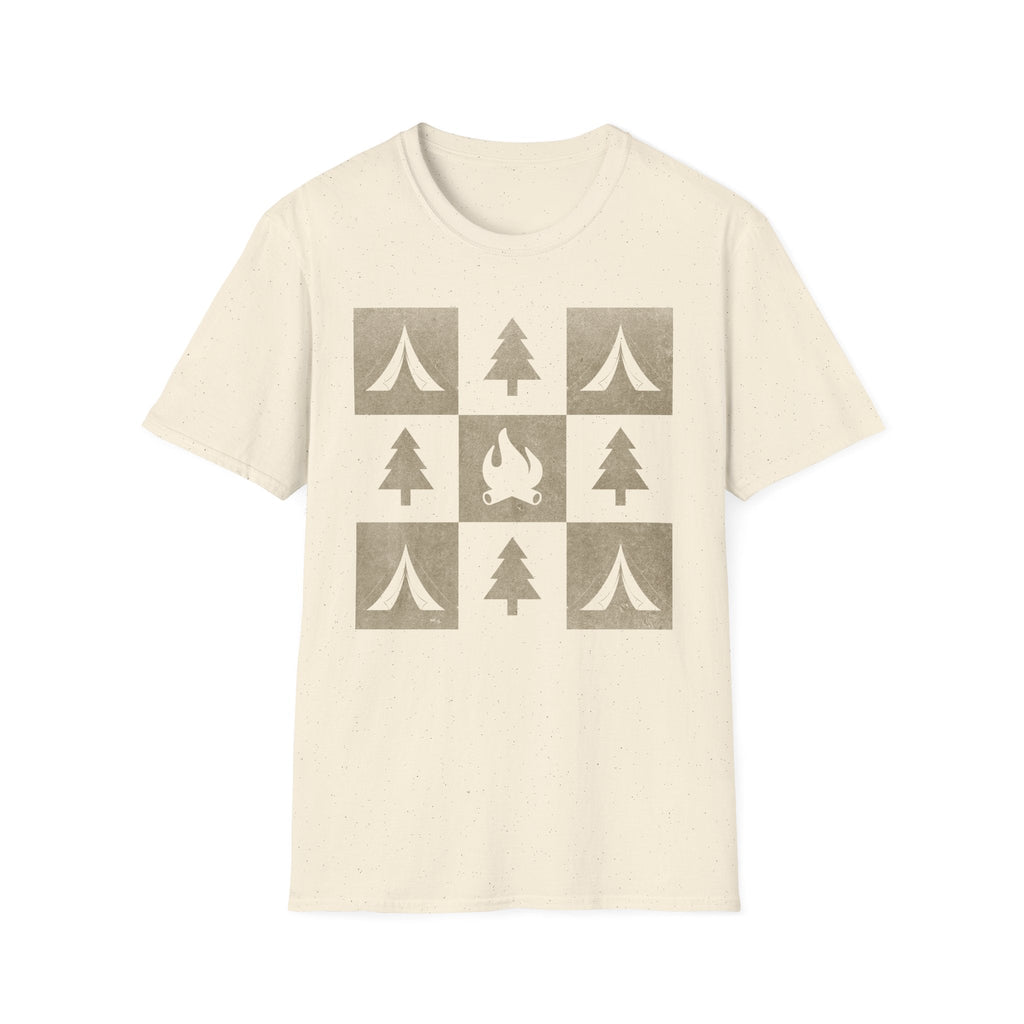 Printify T-Shirt Natural / S Campfire Adventure Unisex Softstyle T-Shirt - Perfect for Outdoor Lovers