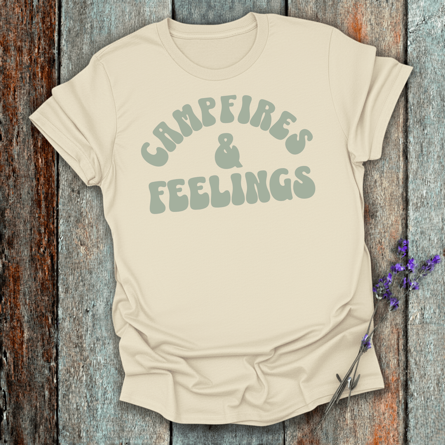 Printify T-Shirt Natural / S Campfires & Feelings