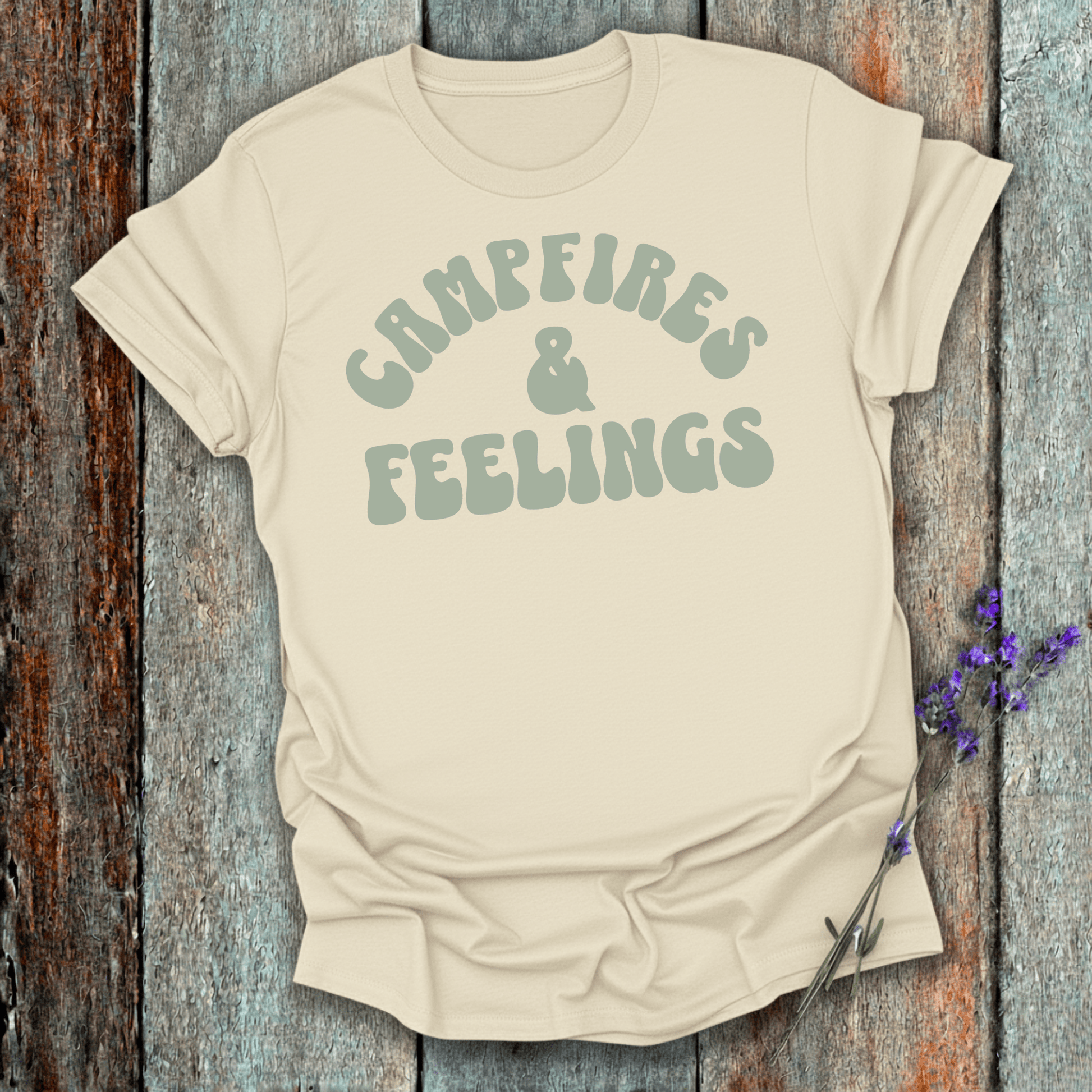 Printify T-Shirt Natural / S Campfires & Feelings