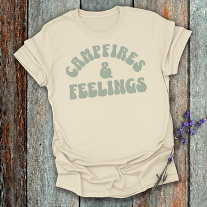 Printify T-Shirt Natural / S Campfires & Feelings