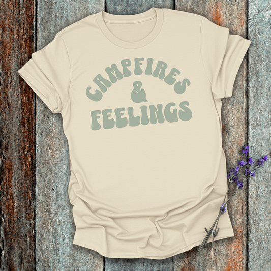 Printify T-Shirt Natural / S Campfires & Feelings