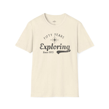 Printify T-Shirt Natural / S Exploring Since 1975