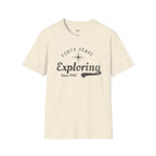 Printify T-Shirt Natural / S Exploring Since 1985