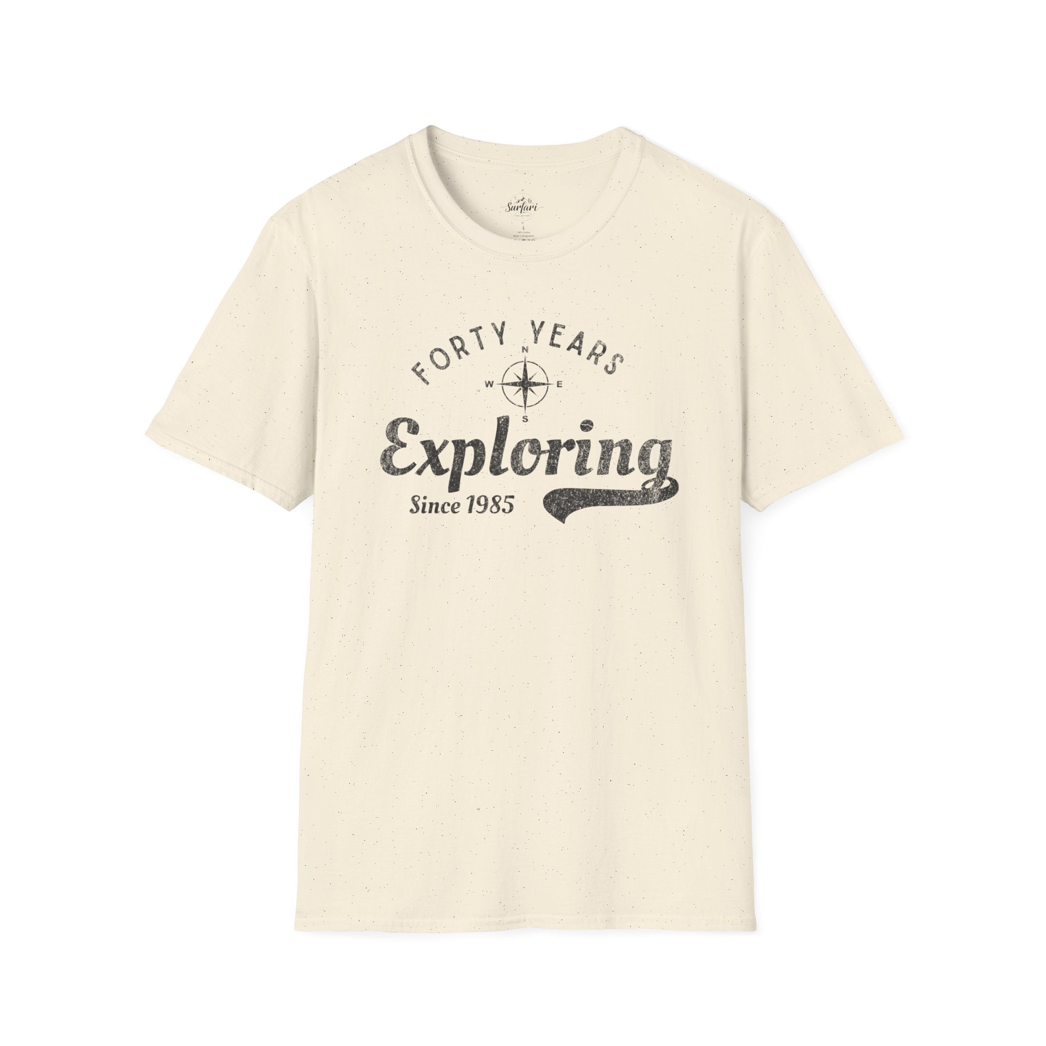 Printify T-Shirt Natural / S Exploring Since 1985
