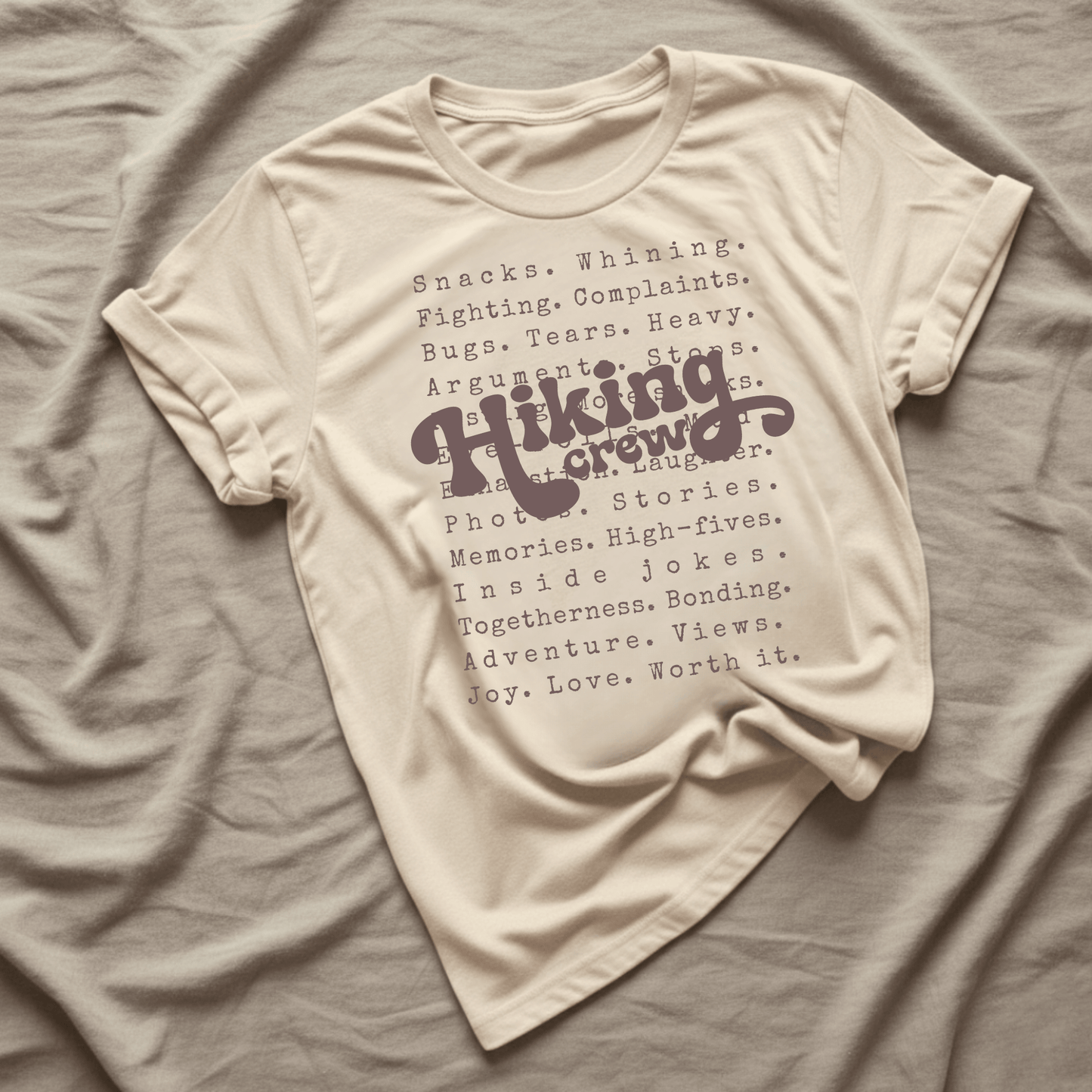 Printify T-Shirt Natural / S Family Hiking Crew