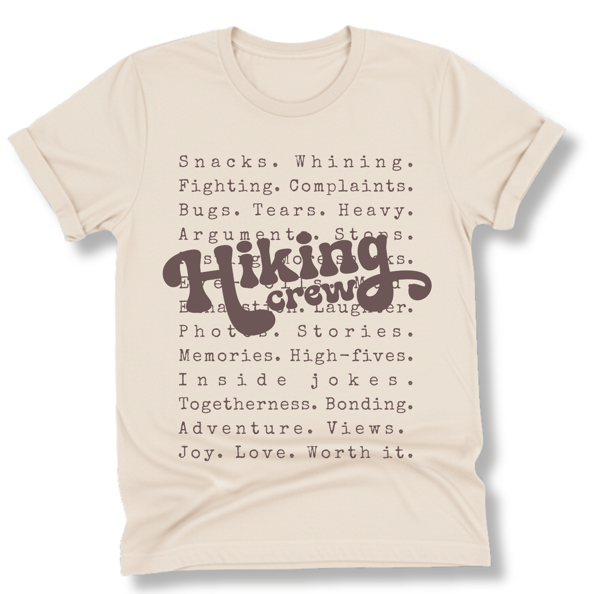 Printify T-Shirt Natural / S Family Hiking Crew