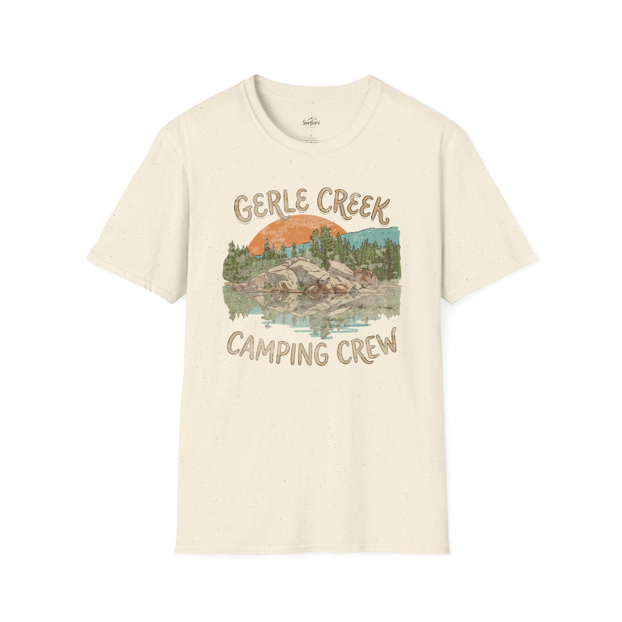 Printify T-Shirt Natural / S Gerle Creek Camping Crew - Unisex Adult