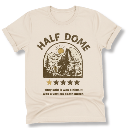 Printify T-Shirt Natural / S Half Dome One Star Review T-Shirt