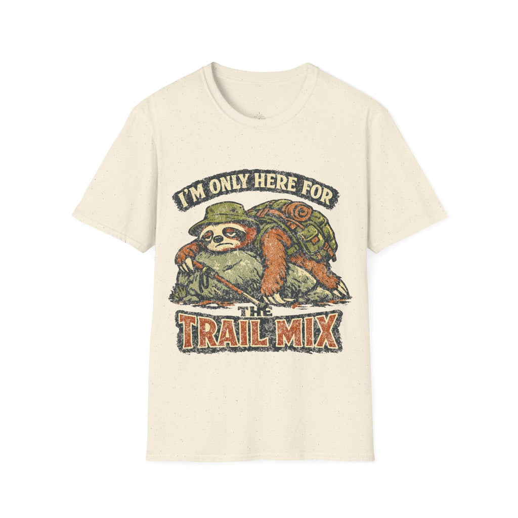 Printify T-Shirt Natural / S Here For The Trail Mix