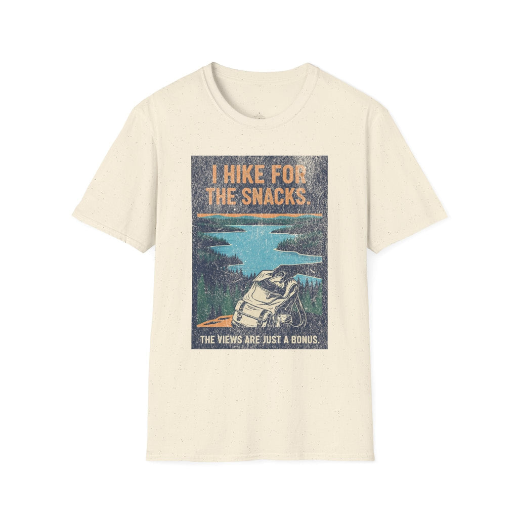 Printify T-Shirt Natural / S Hiking for Snacks
