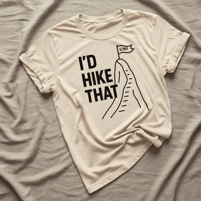 Printify T-Shirt Natural / S I'd Hike That, Angels Peak