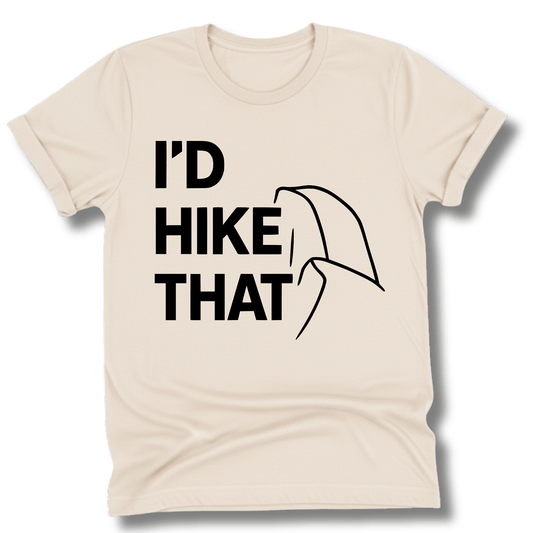 Printify T-Shirt Natural / S I'd Hike That, Half Dome