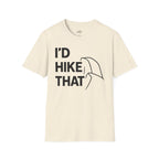 Printify T-Shirt Natural / S I'd Hike That, Half Dome