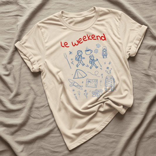 Printify T-Shirt Natural / S Le Weekend Camping