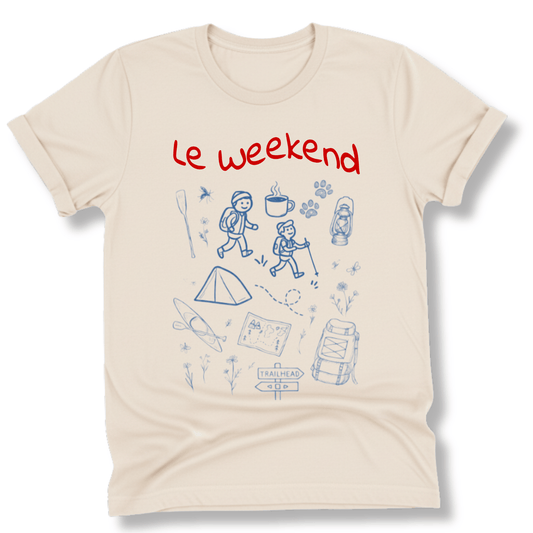 Printify T-Shirt Natural / S Le Weekend Camping