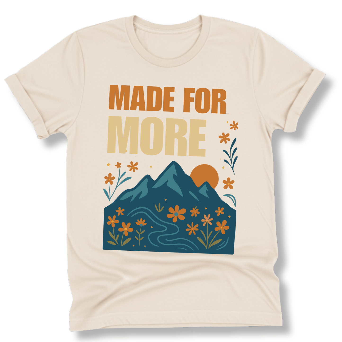 Printify T-Shirt Natural / S Made for More