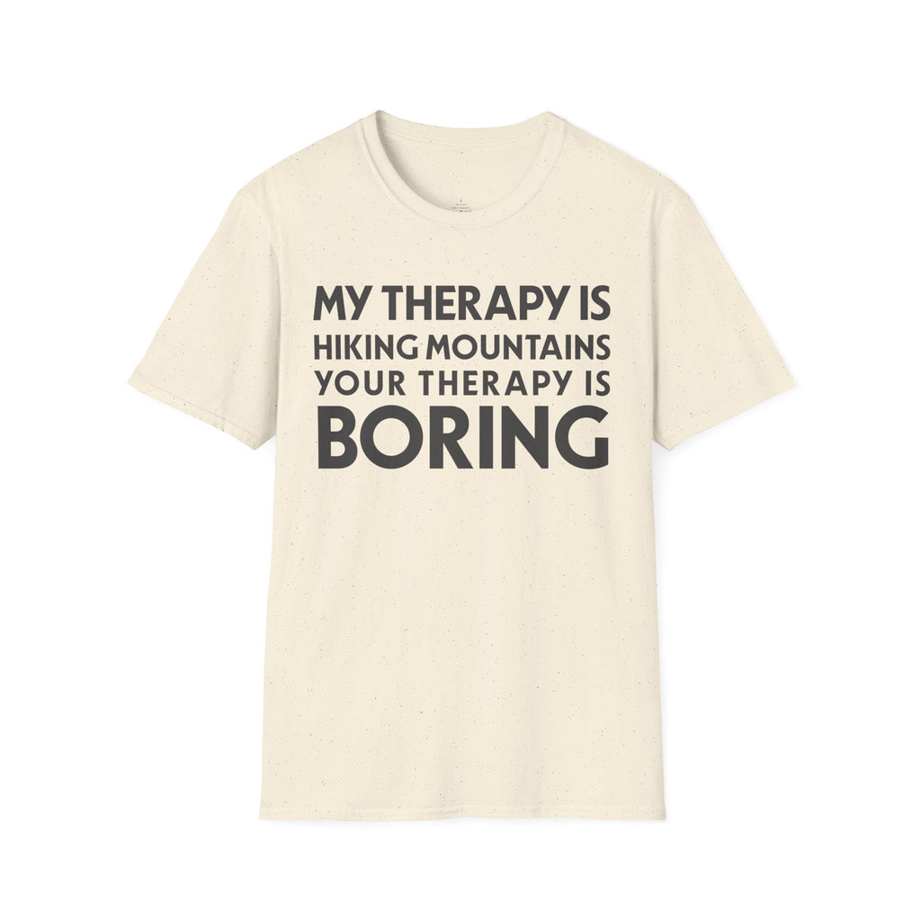 Printify T-Shirt Natural / S My Therapy is Hiking