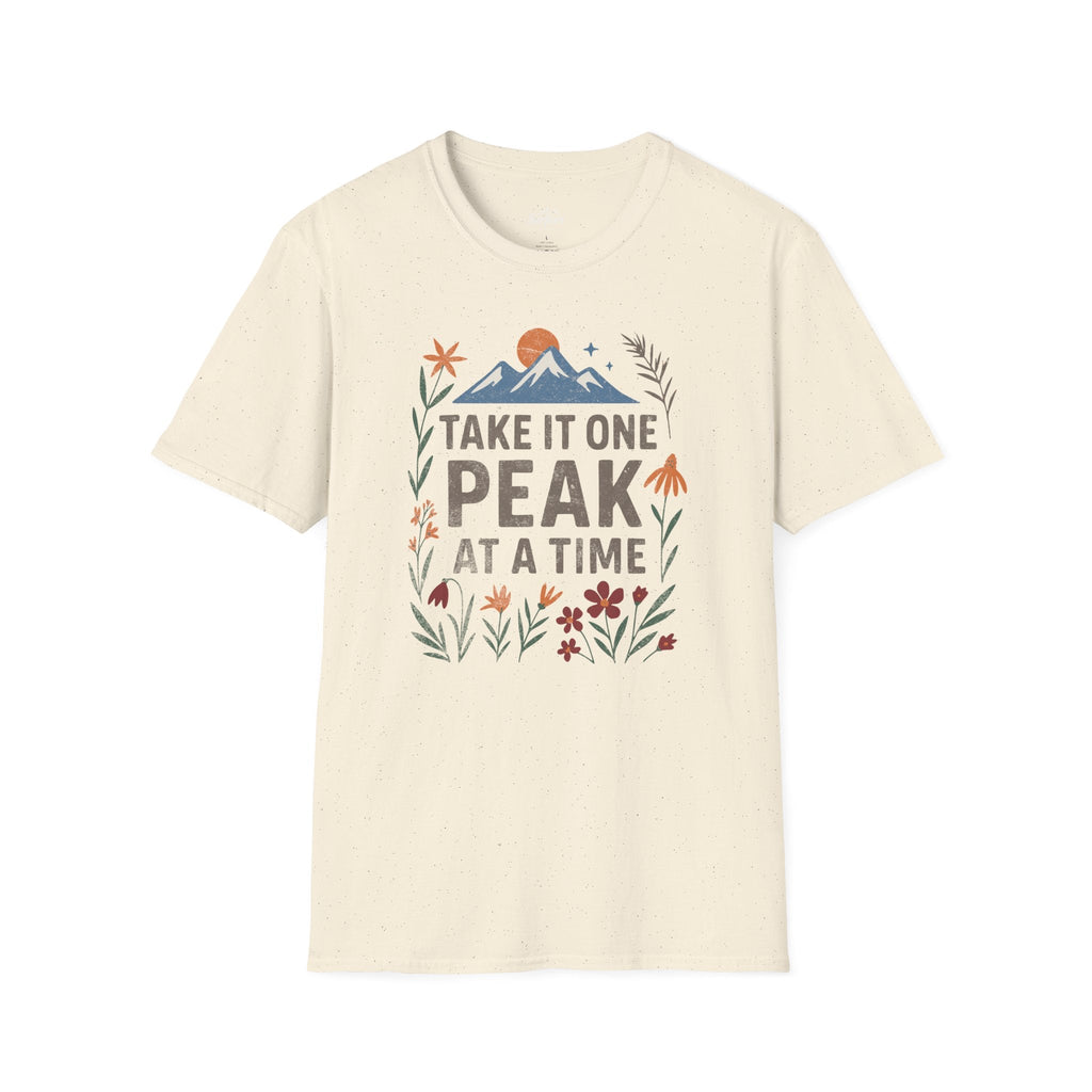 Printify T-Shirt Natural / S One peak at a time
