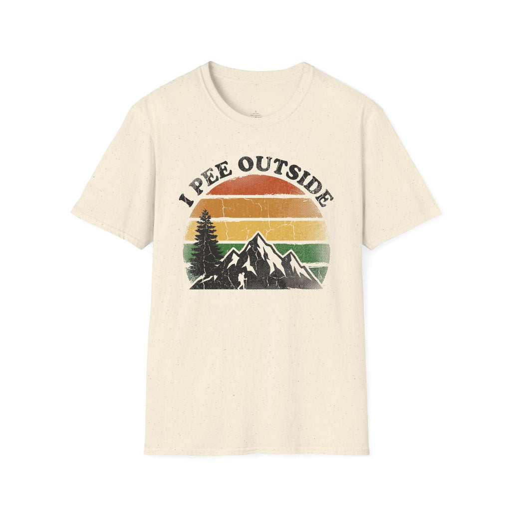 Printify T-Shirt Natural / S Pee Outside