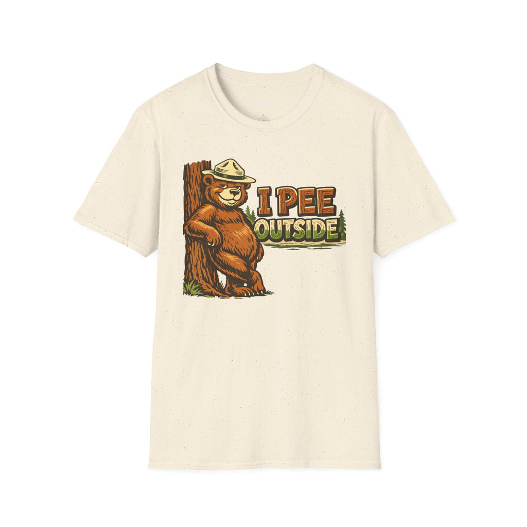 Printify T-Shirt Natural / S Pee Outside