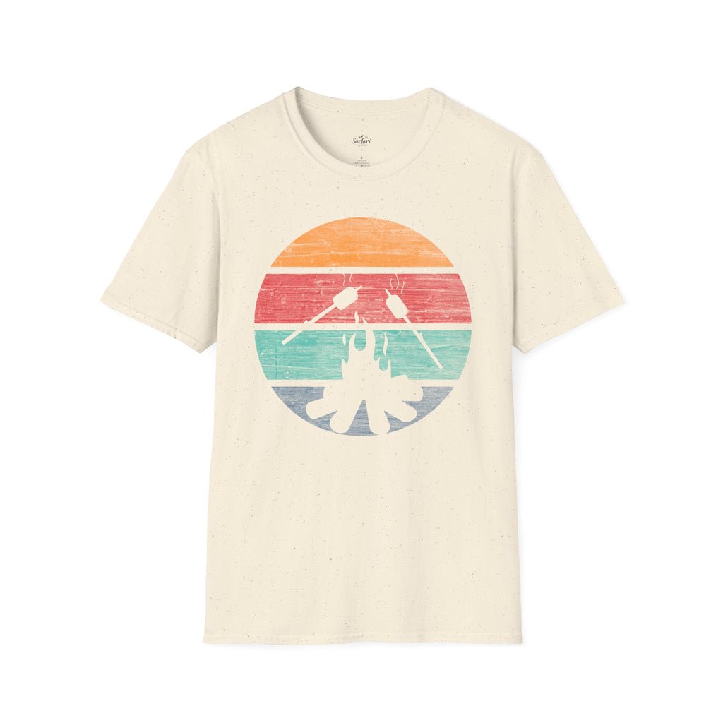 Printify T-Shirt Natural / S Retro Sunset Roasted Marshmallows