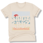 Printify T-Shirt Natural / S Santa Cruz Sunset