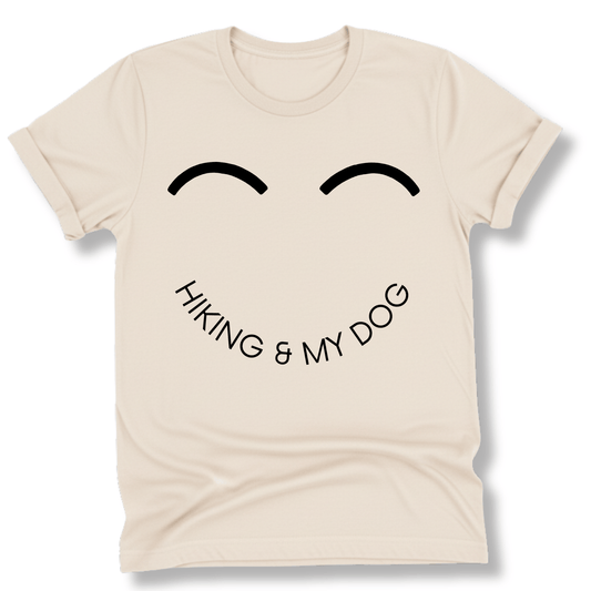 Printify T-Shirt Natural / S Smiley Hiking & My Dog
