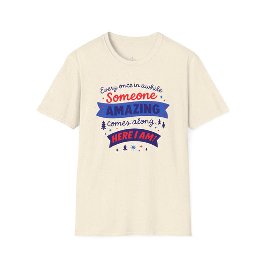 Printify T-Shirt Natural / S Someone Amazing, Patriotic edition