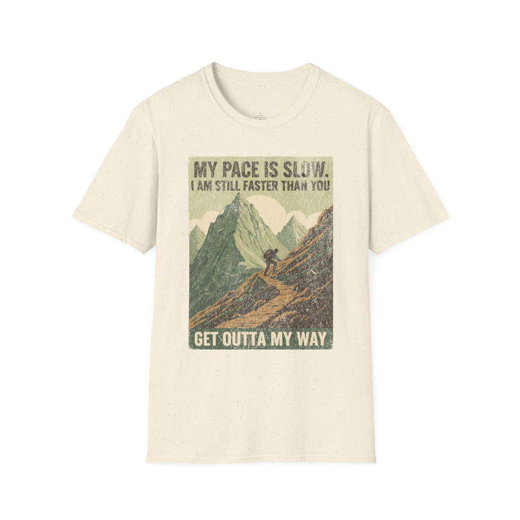 Printify T-Shirt Natural / S Trump Hikes - Faster Than you