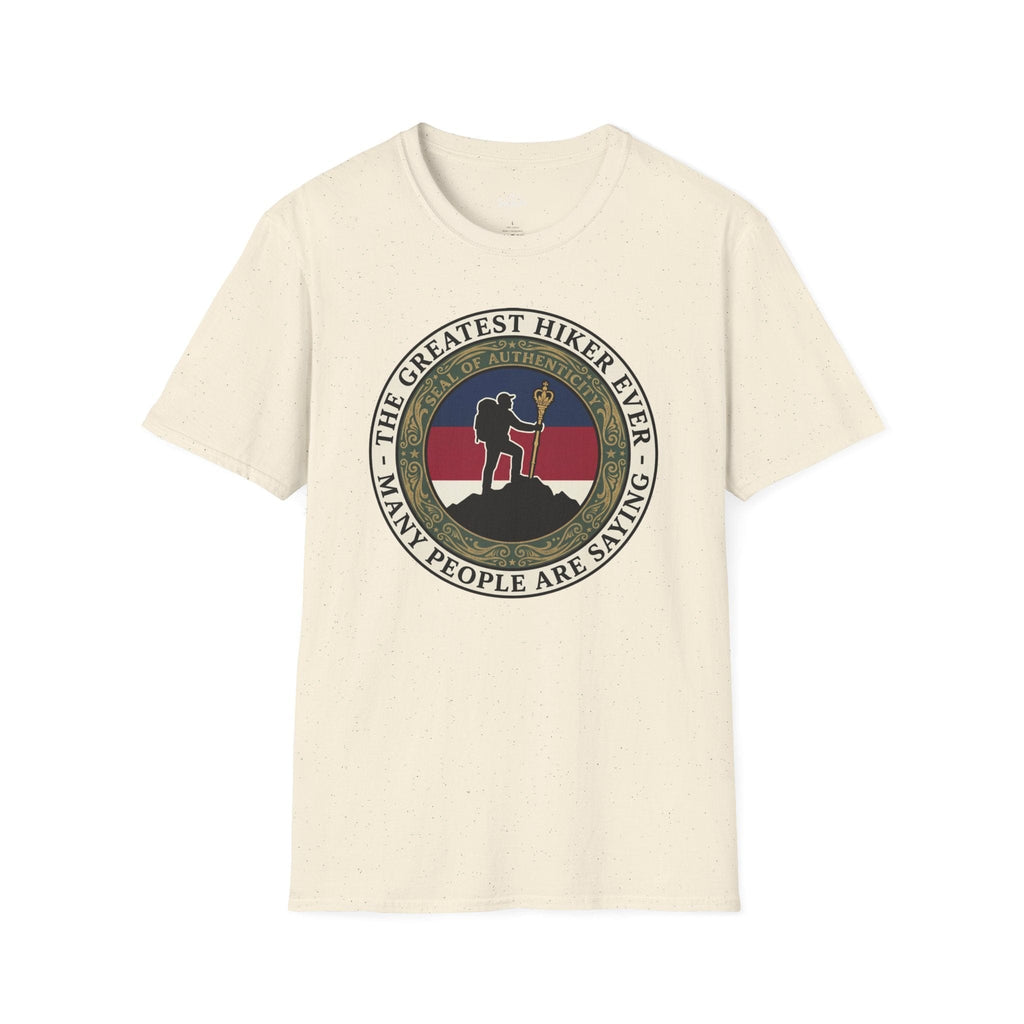 Printify T-Shirt Natural / S Trump Hikes - The Greatest hiker ever