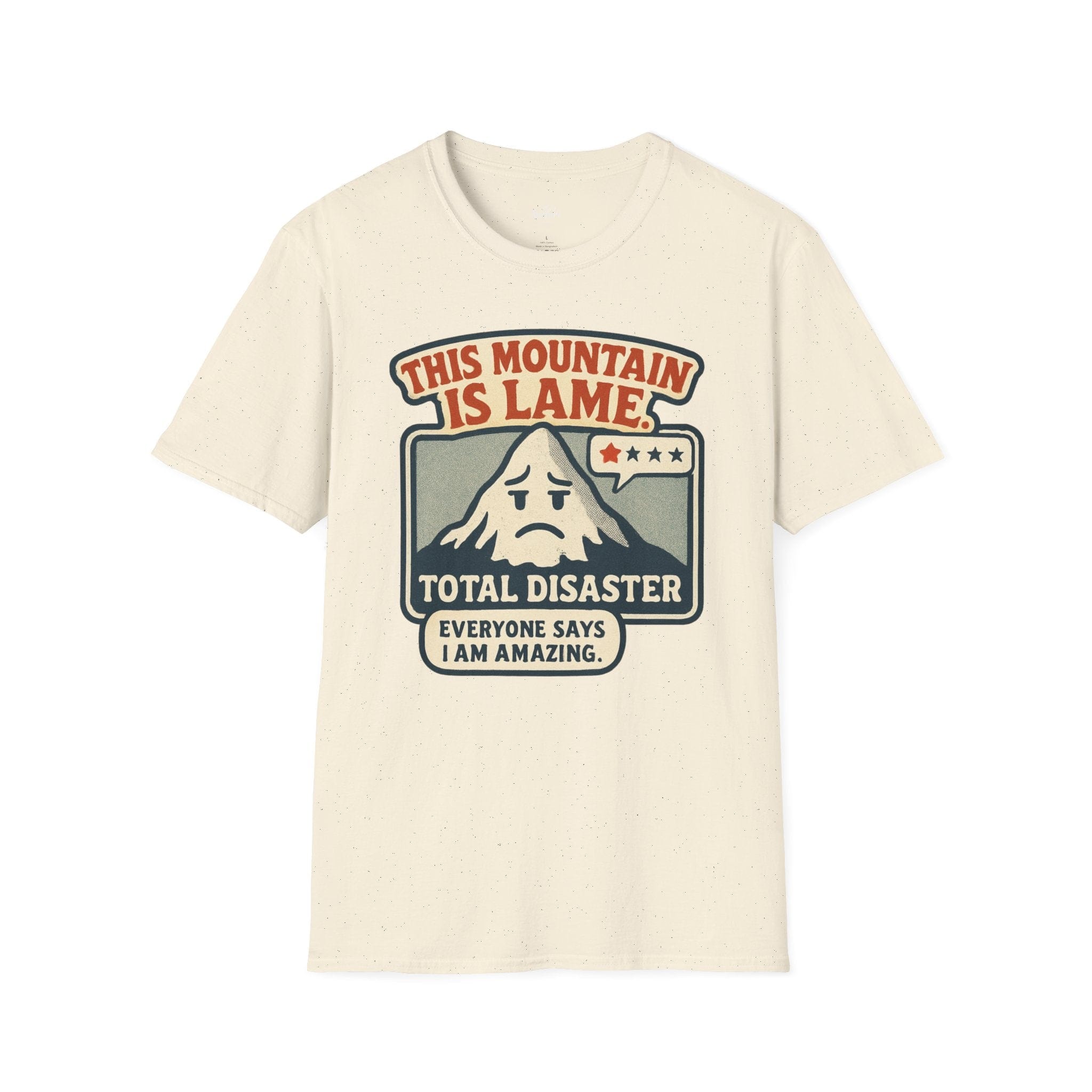 Printify T-Shirt Natural / S Trump Hikes - This Mountain is Lame