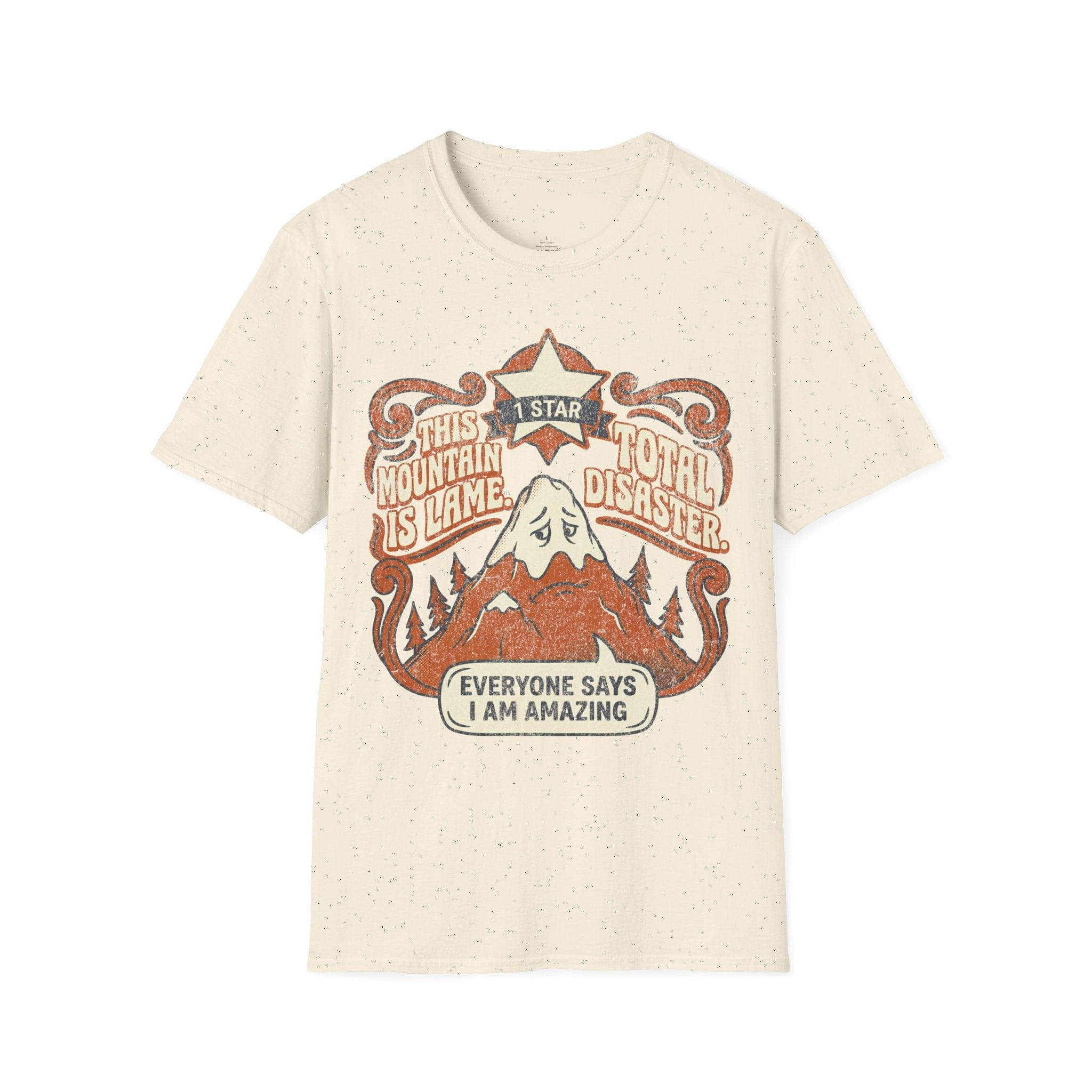Printify T-Shirt Natural / S Trump Hikes - This Mountain is Lame