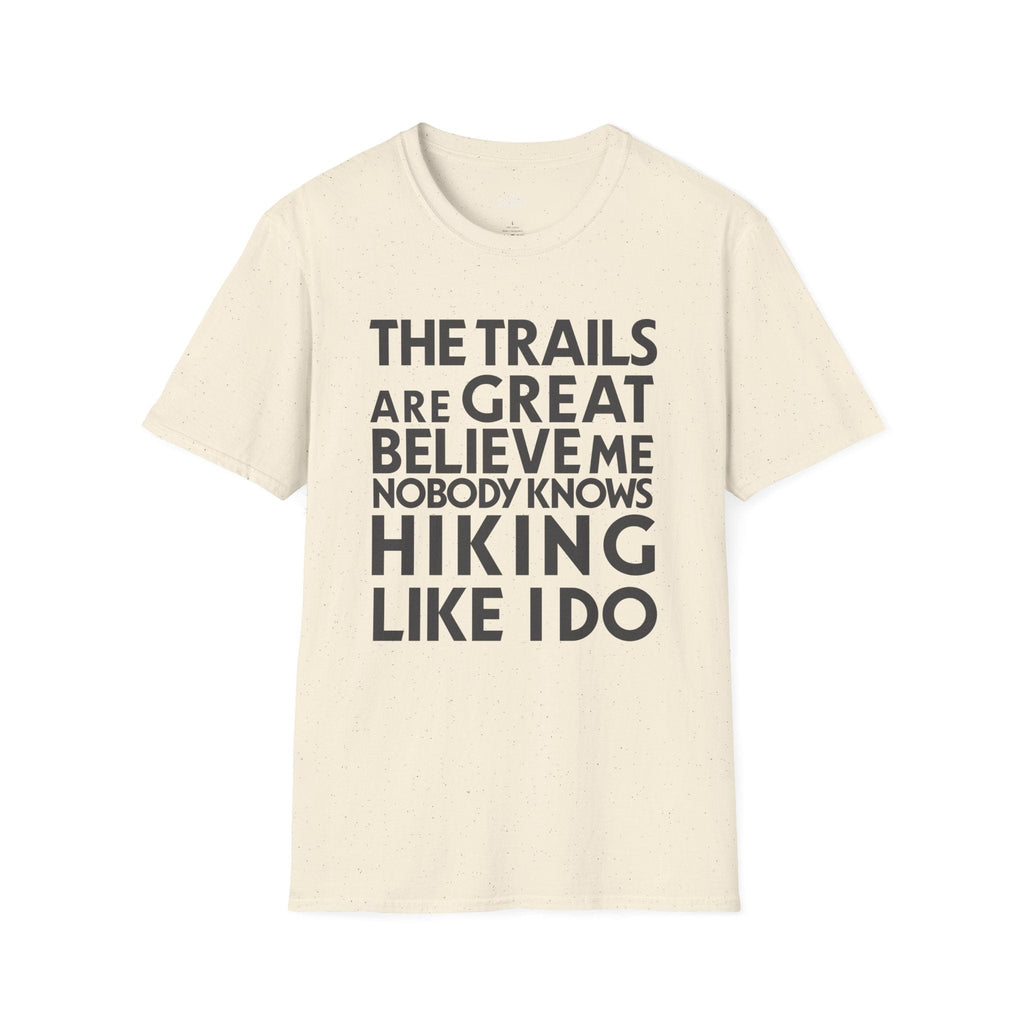 Printify T-Shirt Natural / S Trump Hikes - Trails Are Great