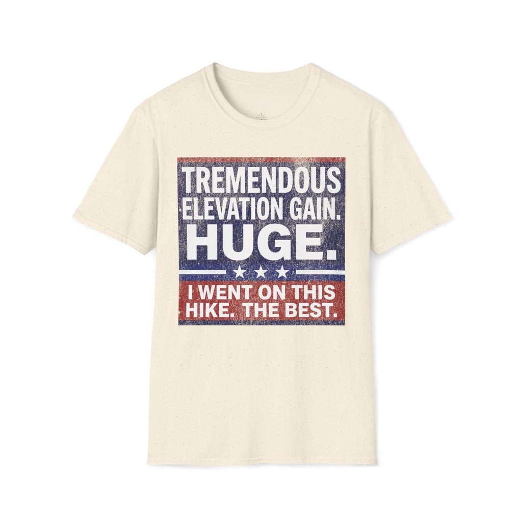 Printify T-Shirt Natural / S Trump Hikes - Tremendous Elevation