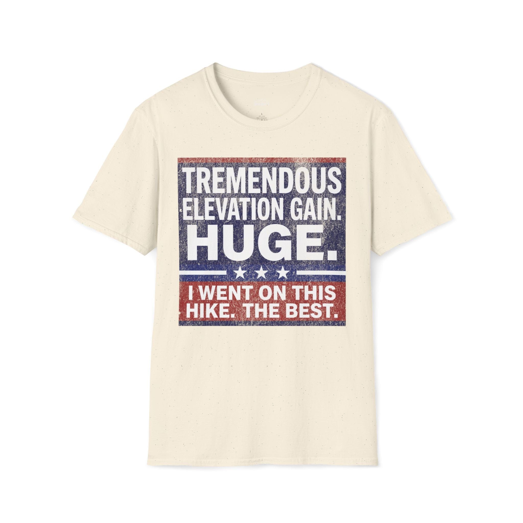 Printify T-Shirt Natural / S Trump Hikes - Tremendous Elevation