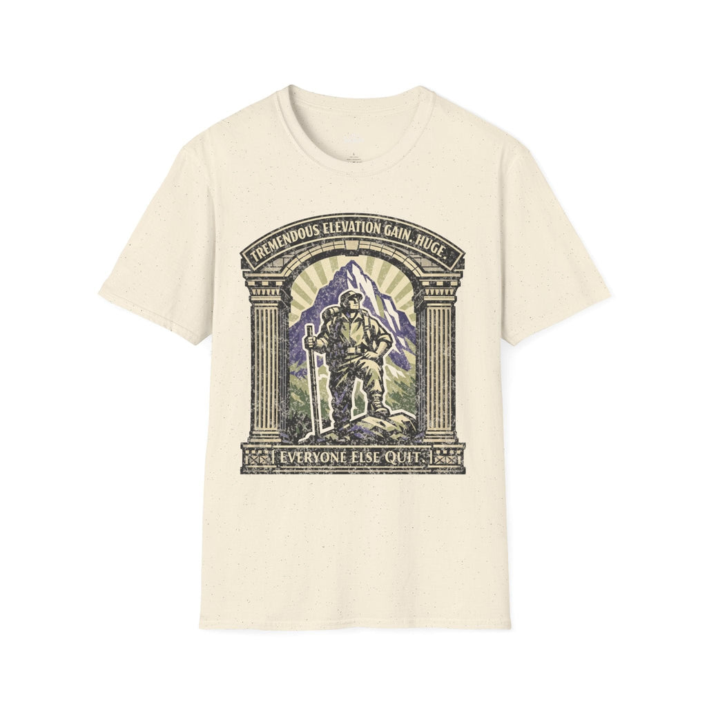 Printify T-Shirt Natural / S Trump Hikes - Tremendous Elevation Gain