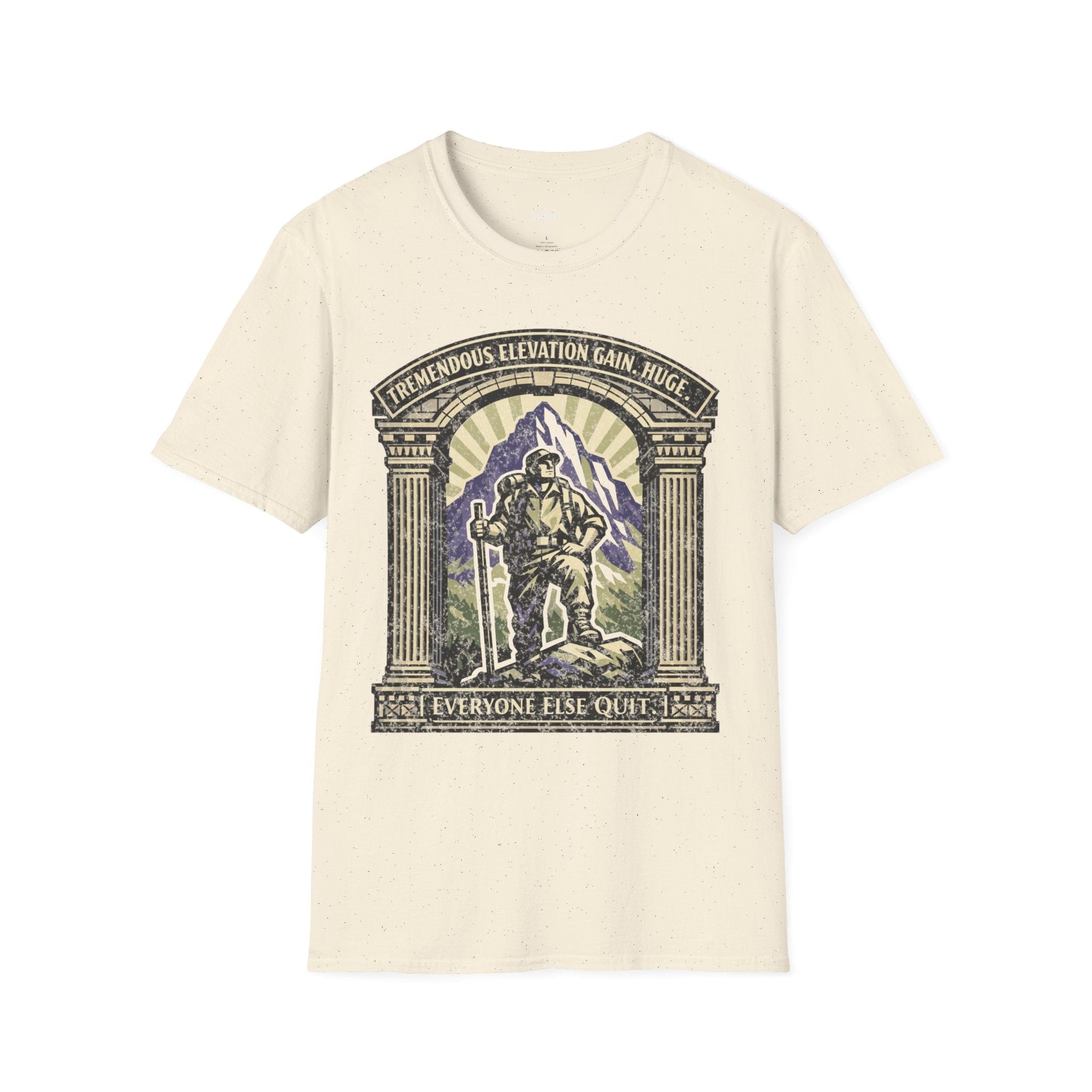 Printify T-Shirt Natural / S Trump Hikes - Tremendous Elevation Gain