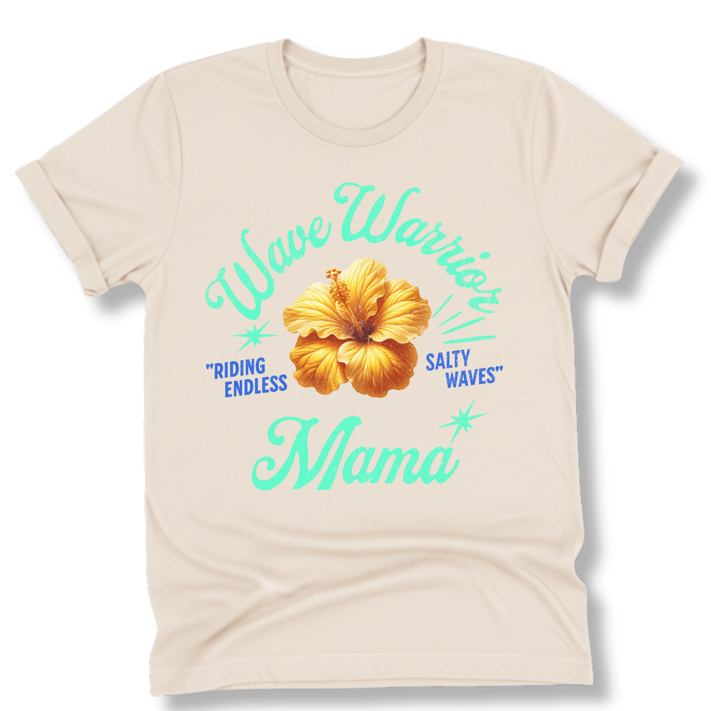 Printify T-Shirt Natural / S Wave Warrior Mama