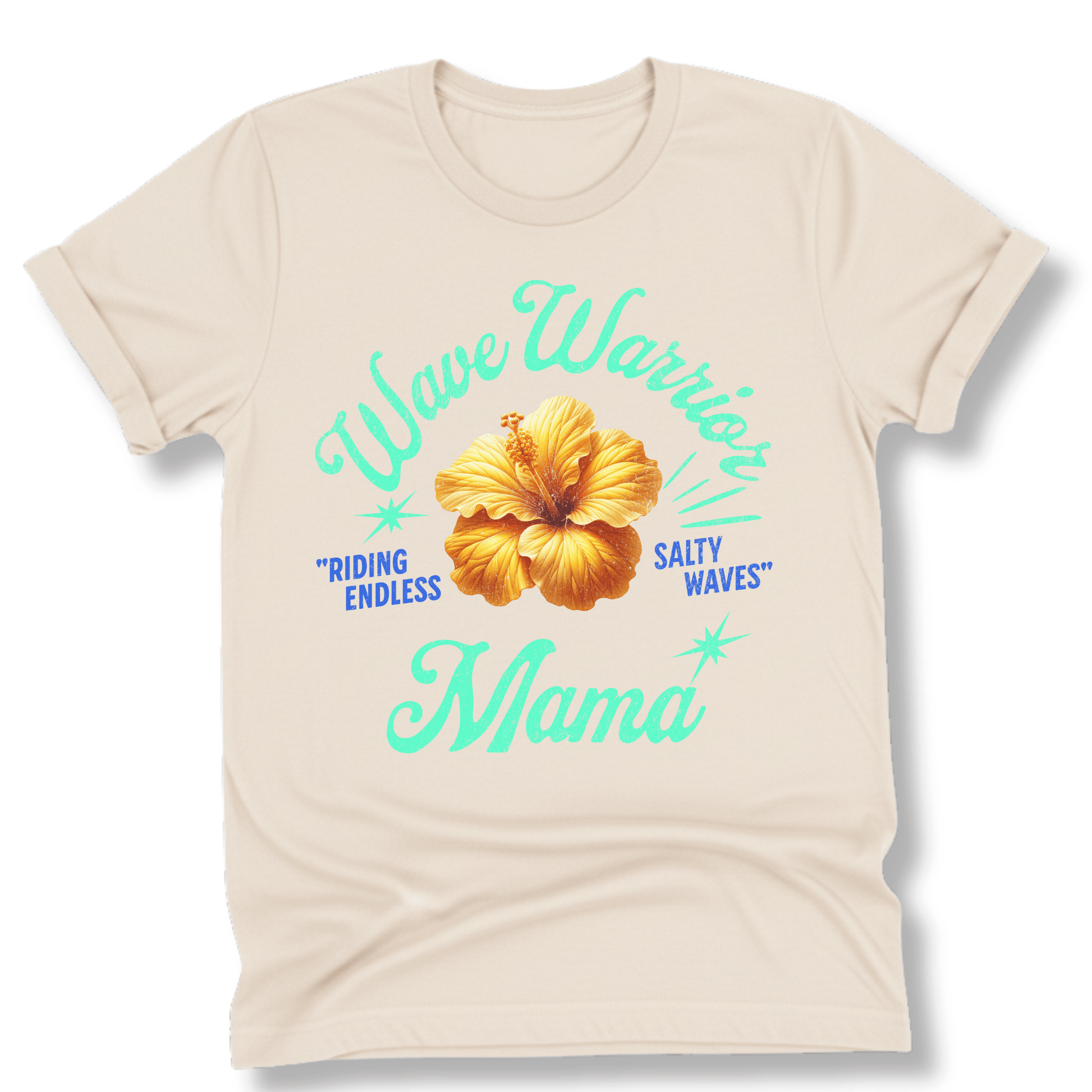 Printify T-Shirt Natural / S Wave Warrior Mama