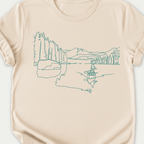 Printify T-Shirt Natural / S Wrights Lake